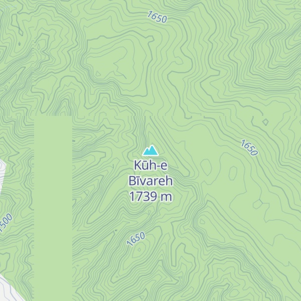 Map of Kūh-e Bīvareh