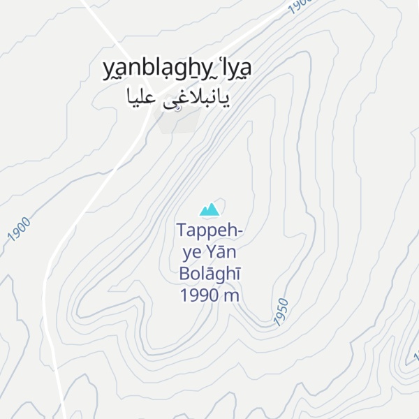 Map of Tappeh-ye Yān Bolāghī
