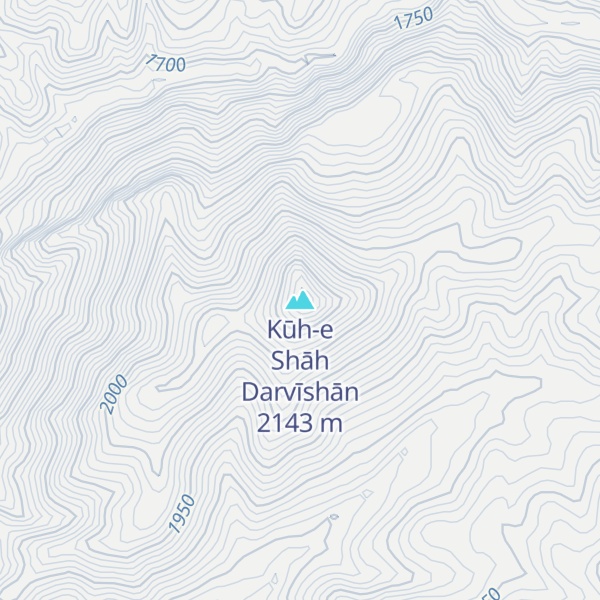 Map of Kūh-e Shāh Darvīshān