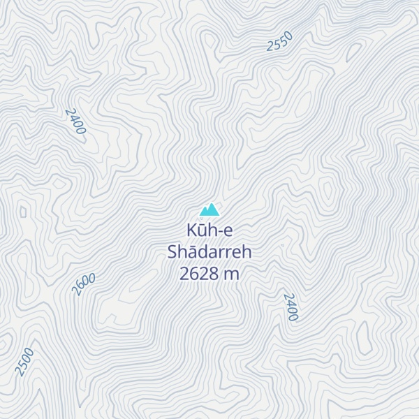 Map of Kūh-e Shādarreh