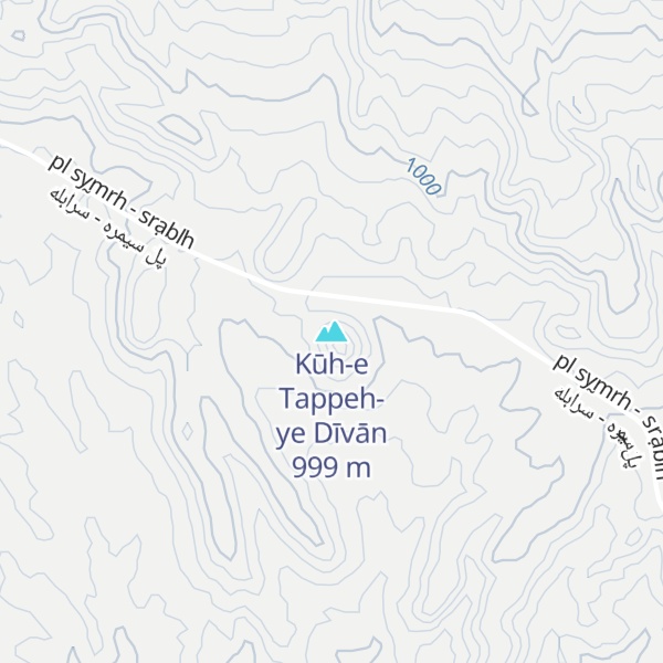 Map of Kūh-e Tappeh-ye Dīvān