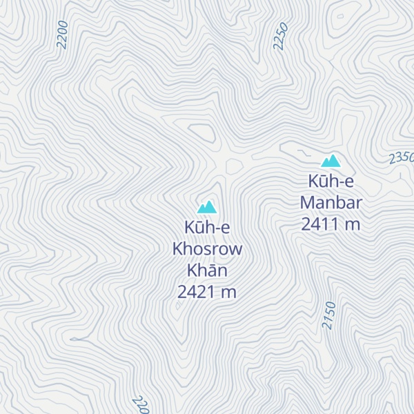 Map of Kūh-e Khosrow Khān