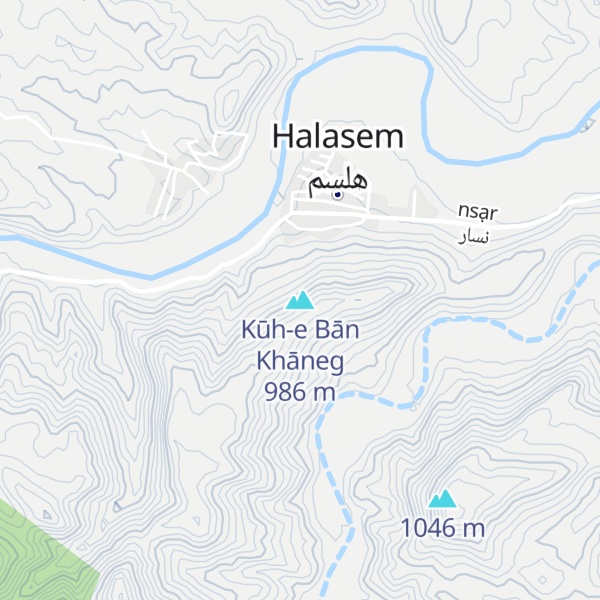 Map of Kūh-e Bān Khāneg