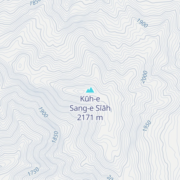 Map of Kūh-e Sang-e Sīāh