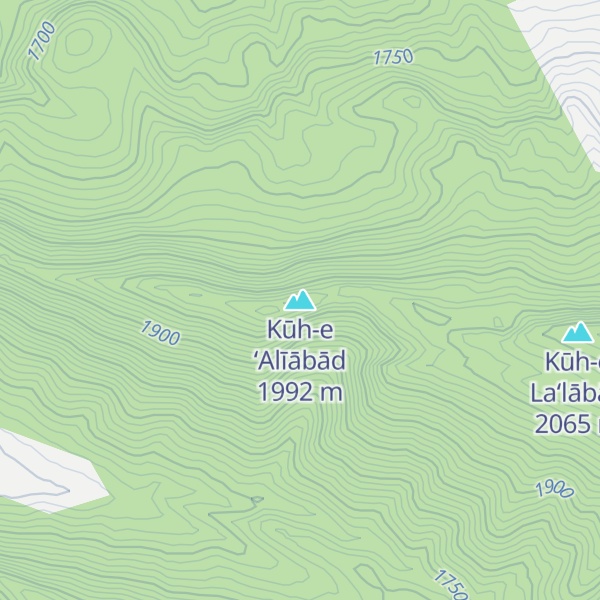 Map of Kūh-e ‘Alīābād