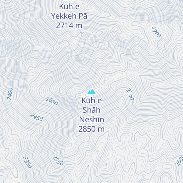 Map of Kūh-e Shāh Neshīn