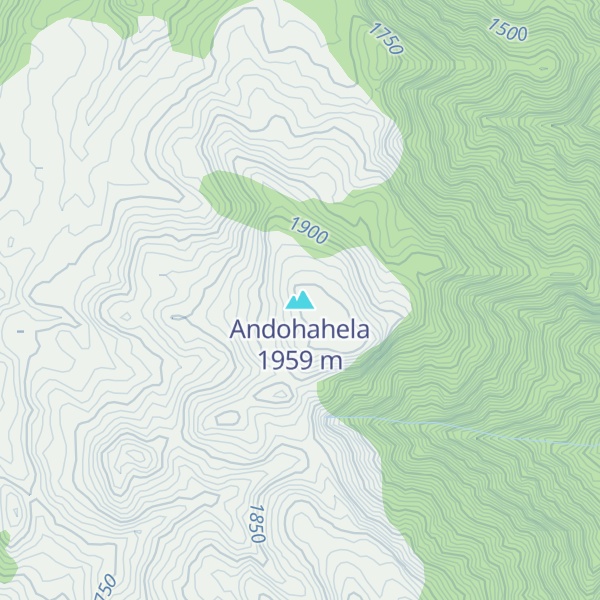 Map of Andohahela