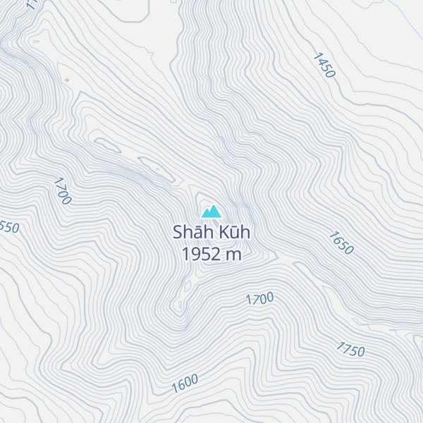 Map of Shāh Kūh