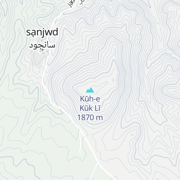 Map of Kūh-e Kūk Lī
