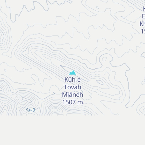 Map of Kūh-e Tovah Mīāneh