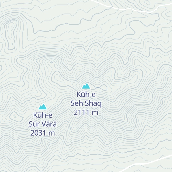 Map of Kūh-e Seh Shaq