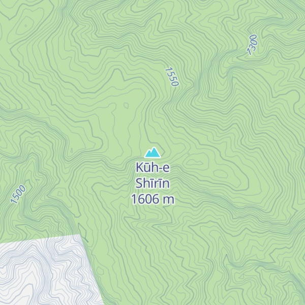 Map of Kūh-e Shīrīn