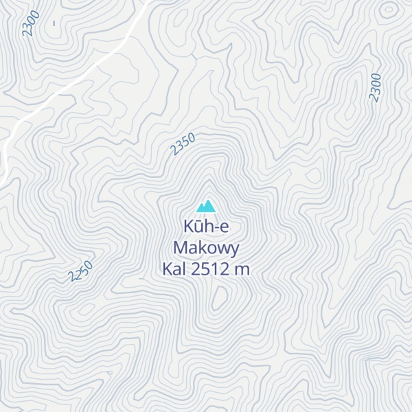 Map of Kūh-e Makowy Kal