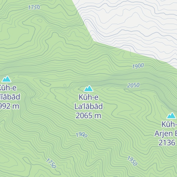 Map of Kūh-e La‘lābād