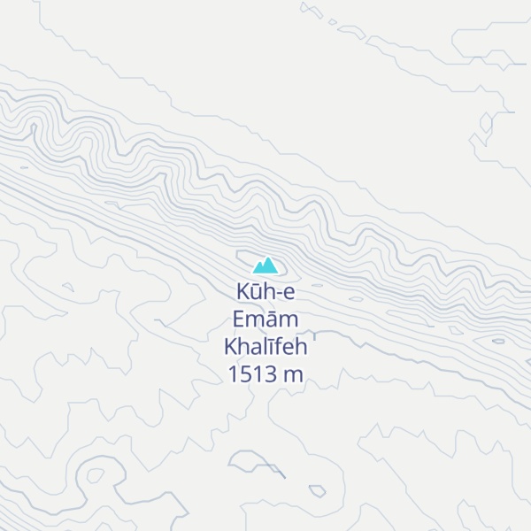 Map of Kūh-e Emām Khalīfeh