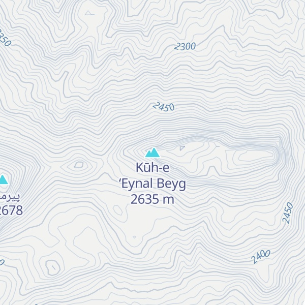 Map of Kūh-e ‘Eynal Beyg