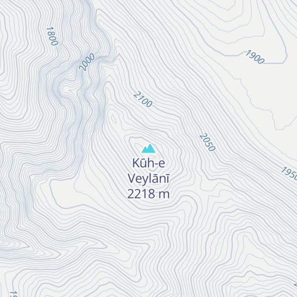 Map of Kūh-e Veylānī