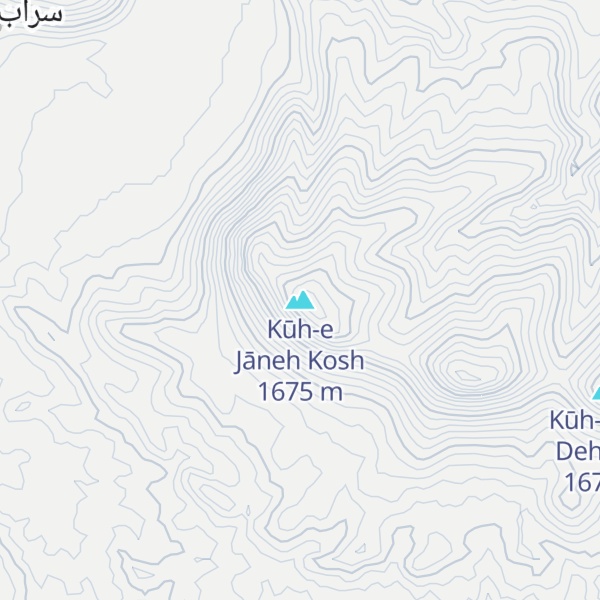Map of Kūh-e Jāneh Kosh