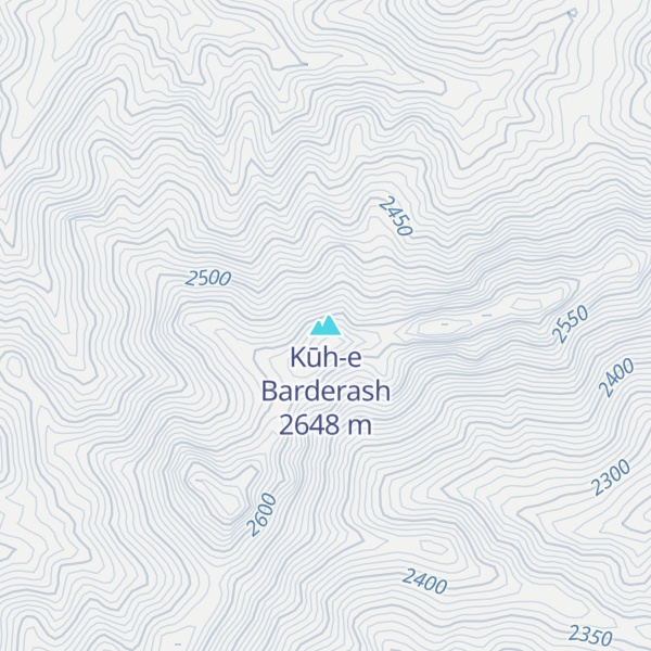 Map of Kūh-e Barderash