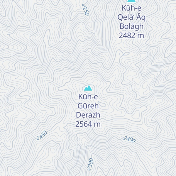 Map of Kūh-e Gūreh Derazh
