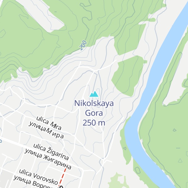 Map of Nikolskaya Gora