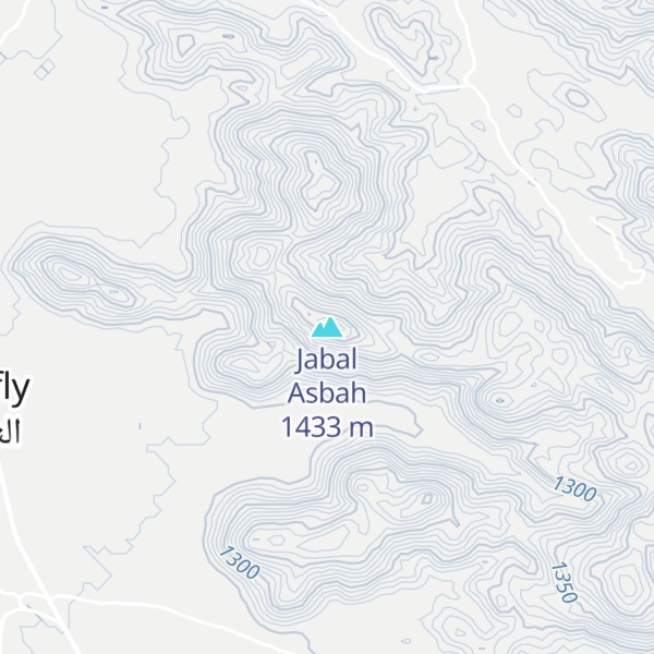 Map of Jabal Asbah