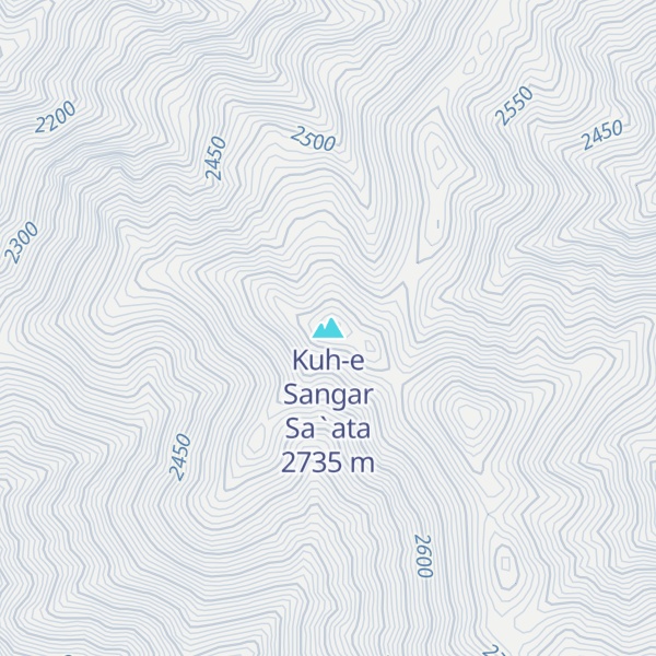 Map of Kuh-e Sangar Sa`ata