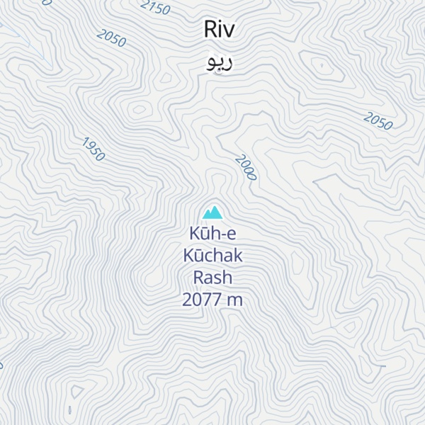 Map of Kūh-e Kūchak Rash