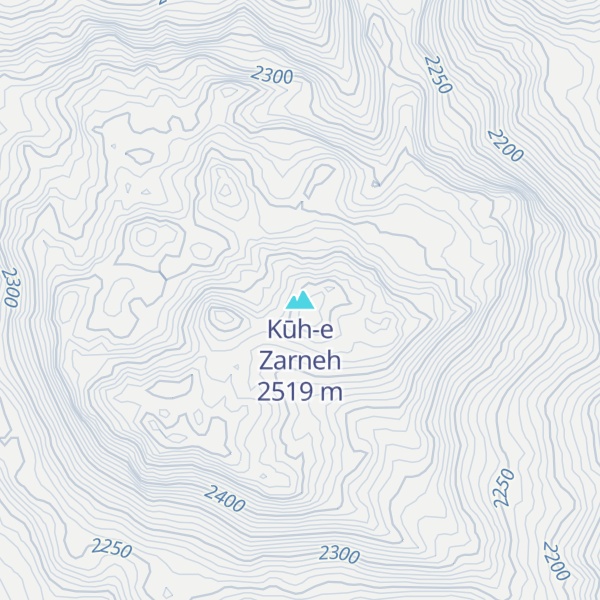 Map of Kūh-e Zarneh