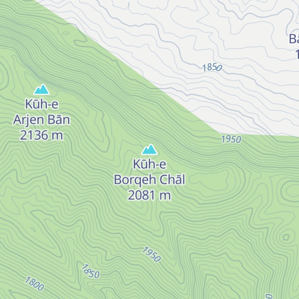 Map of Kūh-e Borqeh Chāl