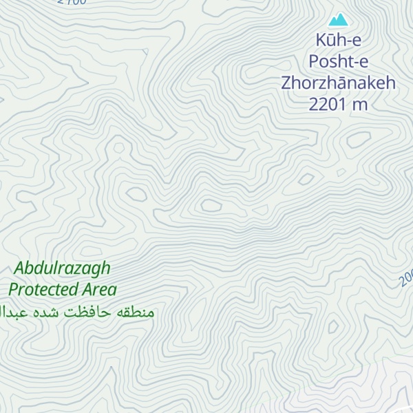 Map of Kūh-e Tāsh Rakhīā