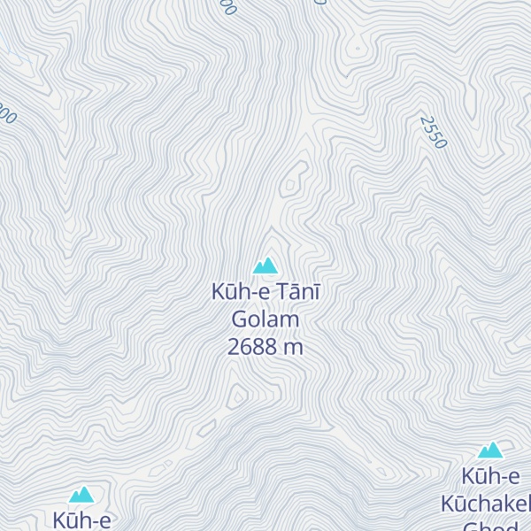 Map of Kūh-e Tānī Golam