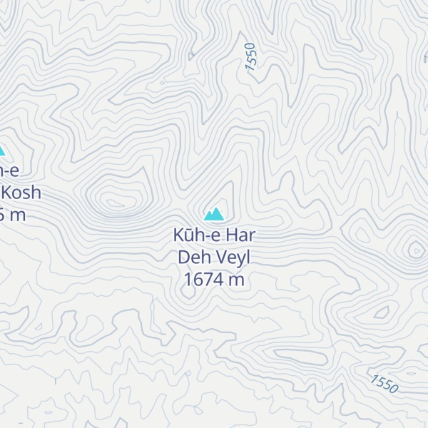 Map of Kūh-e Har Deh Veyl