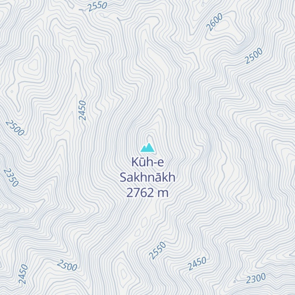 Map of Kūh-e Sakhnākh