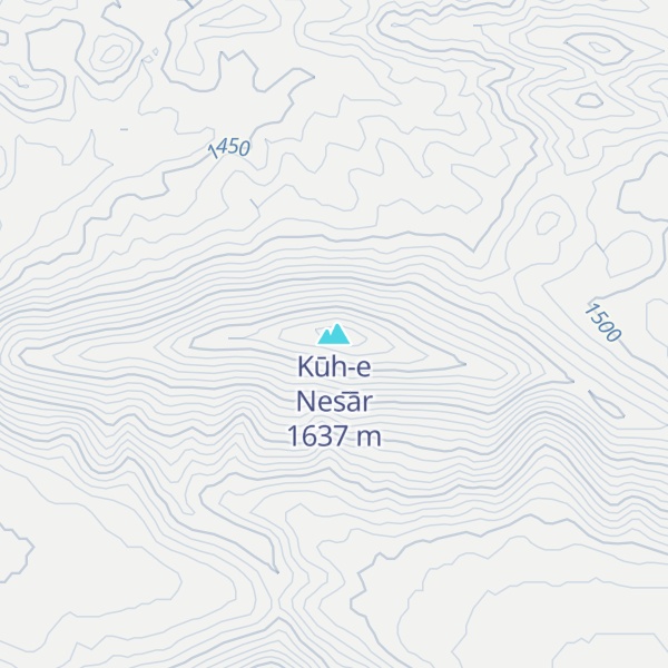Map of Kūh-e Nes̄ār