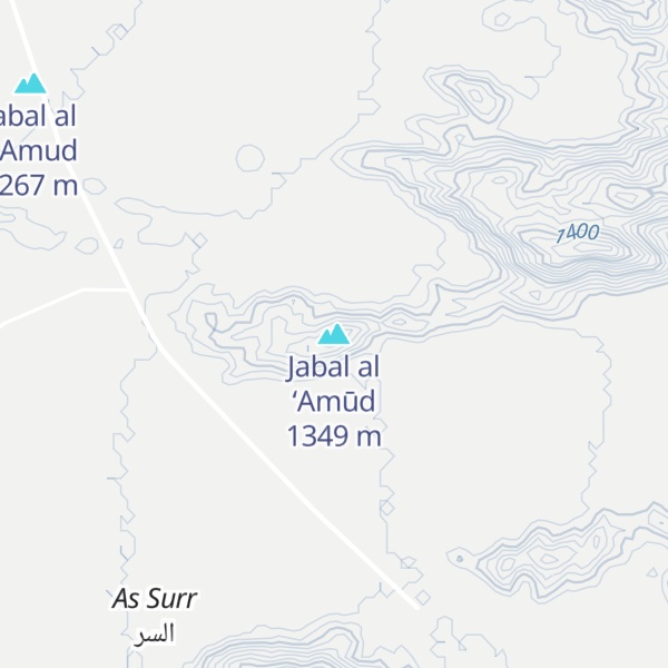Map of Jabal al ‘Amūd