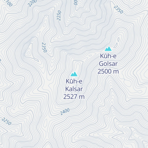 Map of Kūh-e Kalsar