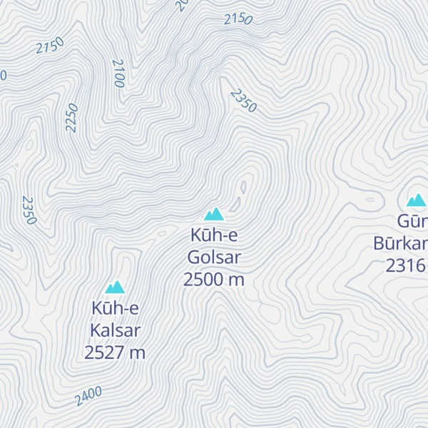 Map of Kūh-e Golsar