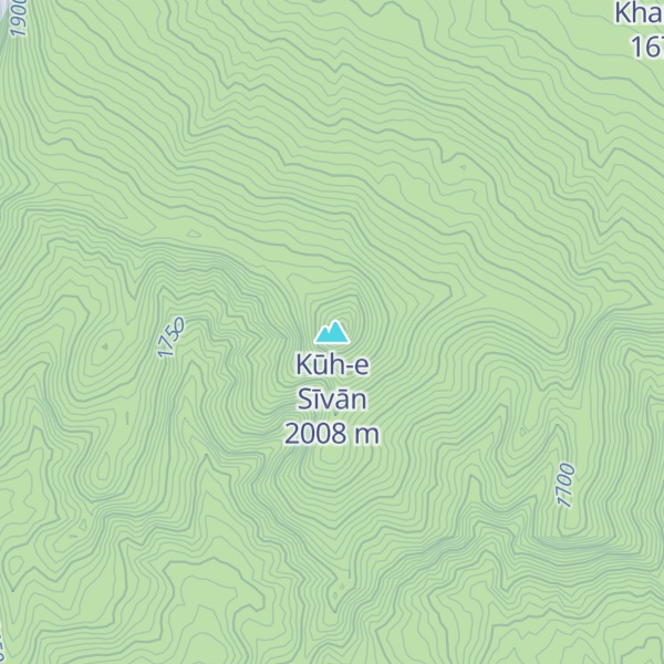 Map of Kūh-e Sīvān