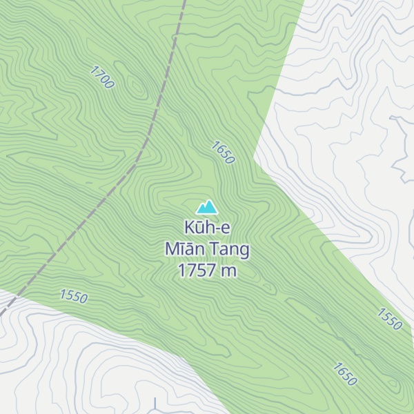 Map of Kūh-e Mīān Tang