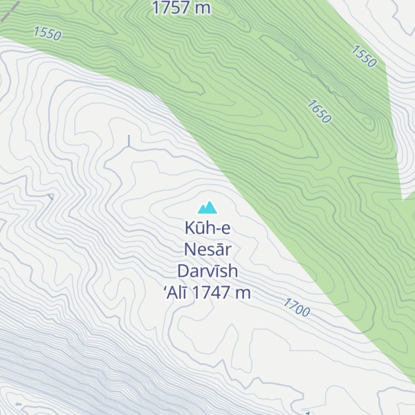 Map of Kūh-e Nesār Darvīsh ‘Alī