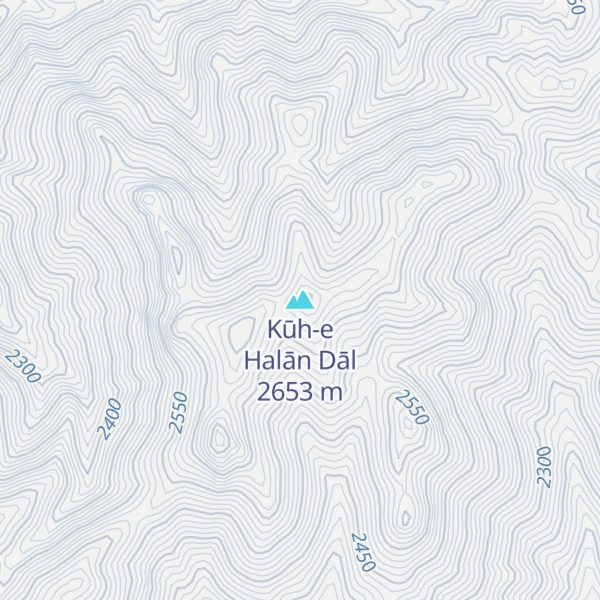 Map of Kūh-e Halān Dāl
