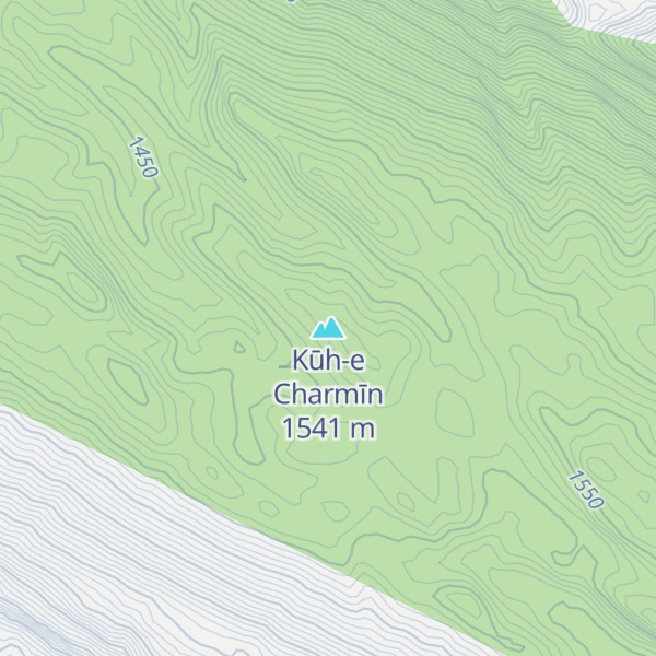 Map of Kūh-e Charmīn
