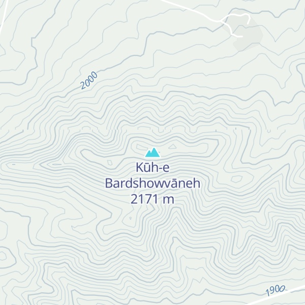 Map of Kūh-e Bardshowvāneh