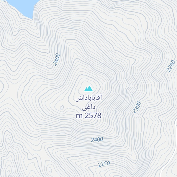 Map of آقاباباداش داغی
