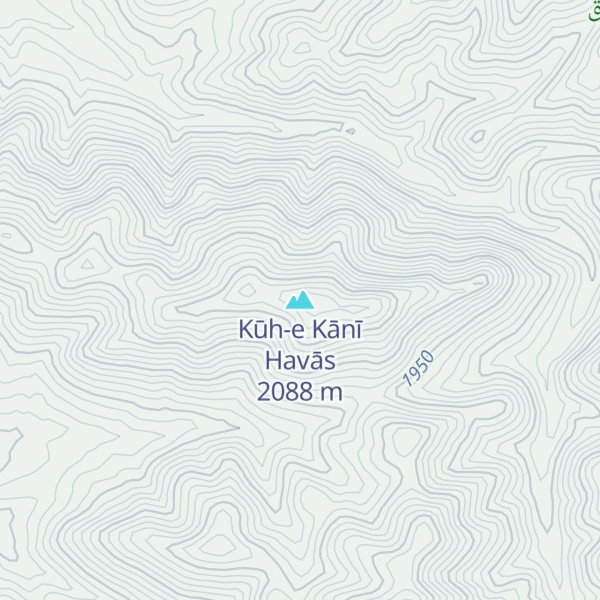 Map of Kūh-e Kānī Havās