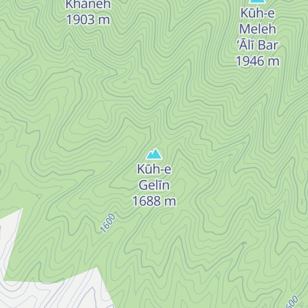 Map of Kūh-e Gelīn