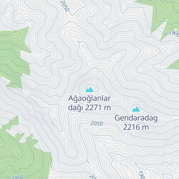 Map of Ağaoğlanlar dağı