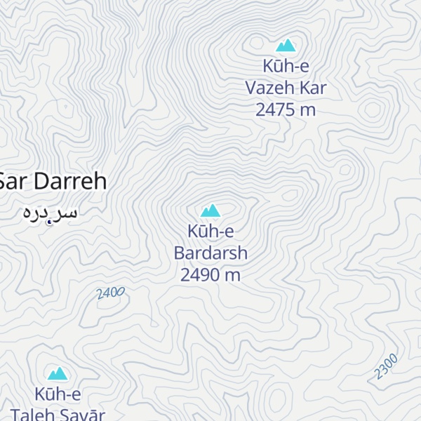 Map of Kūh-e Bardarsh