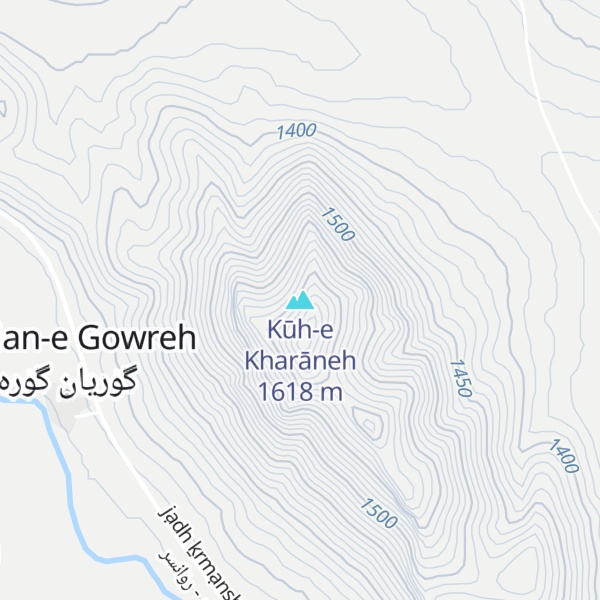 Map of Kūh-e Kharāneh